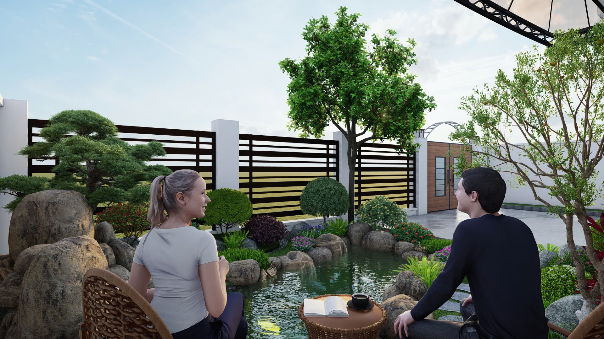 thiết kế cảnh quan sân vườn đẹp